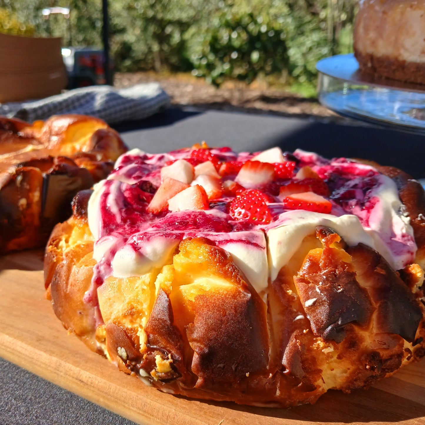 GFI Berries and Cream Burnt Basque Cheesecake