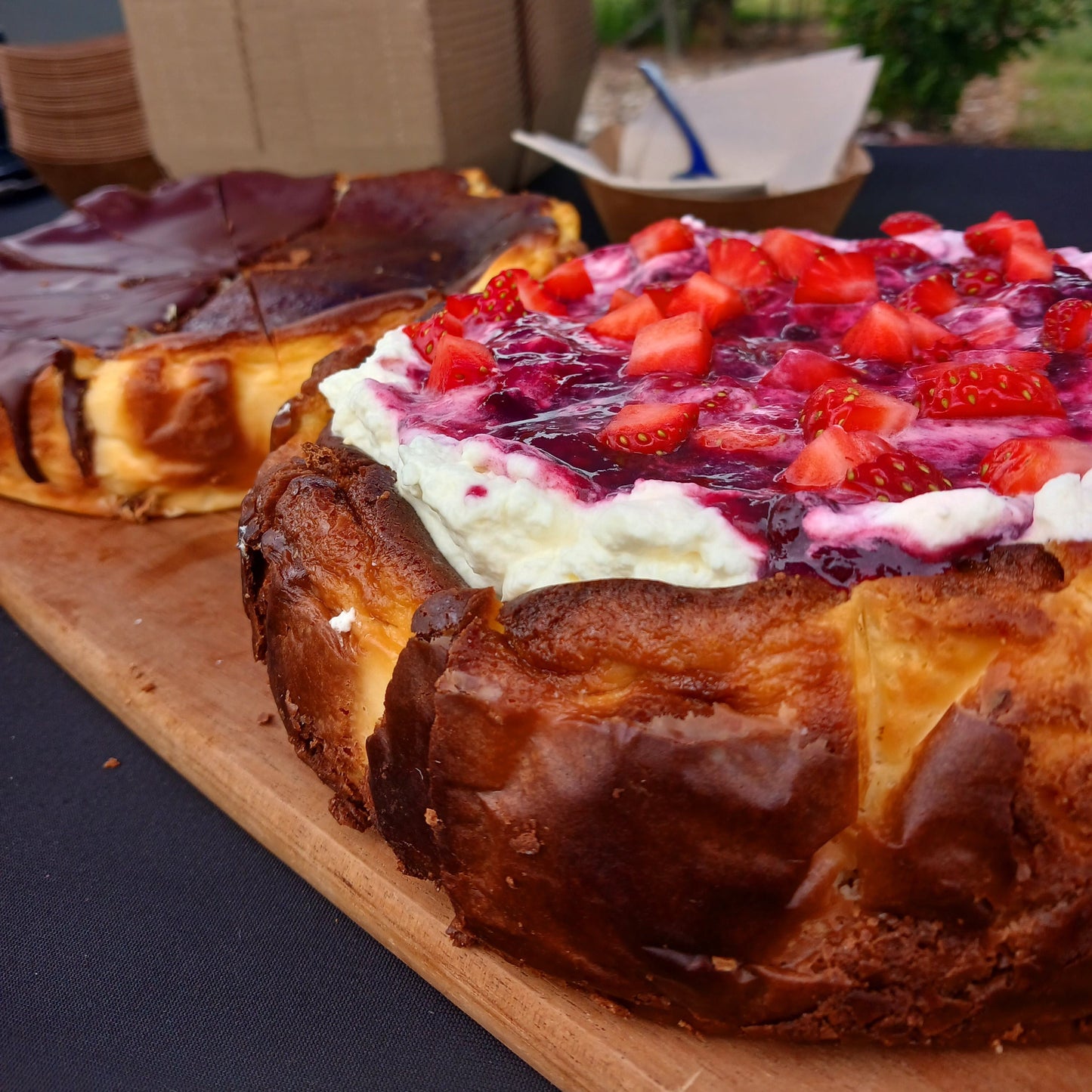 GFI Berries and Cream Burnt Basque Cheesecake